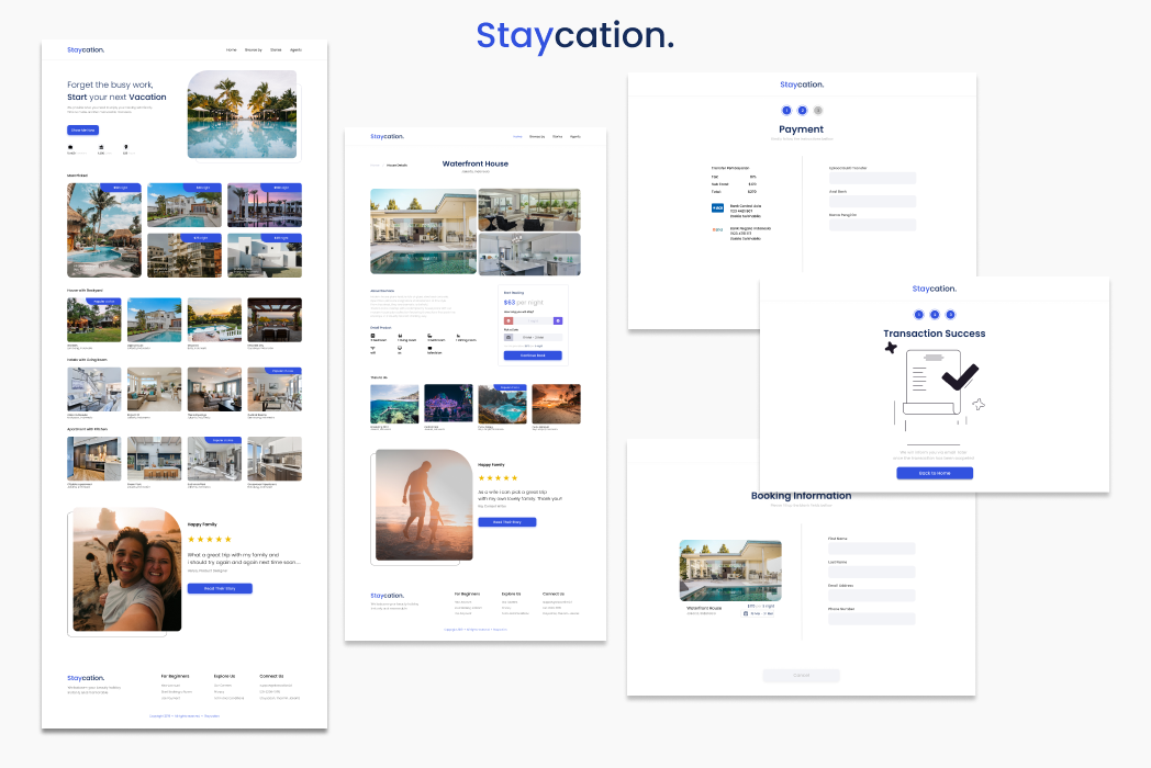 Hasil karya Staycation. belajar di BuildWithAngga