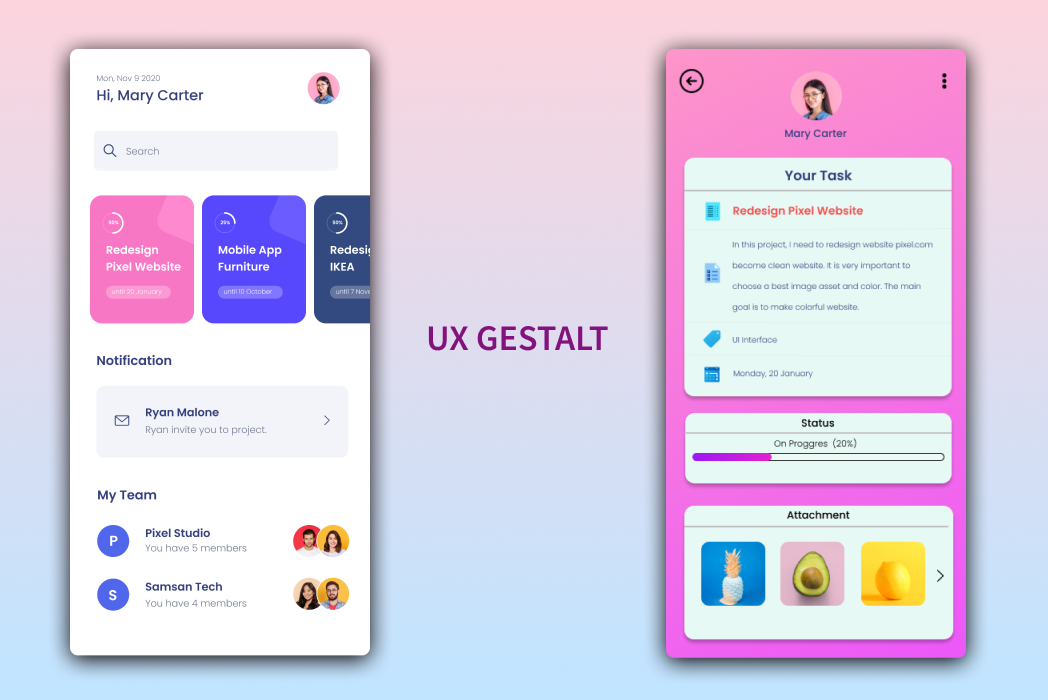 Hasil karya Redesign Task App - BWA di BuildWithAngga