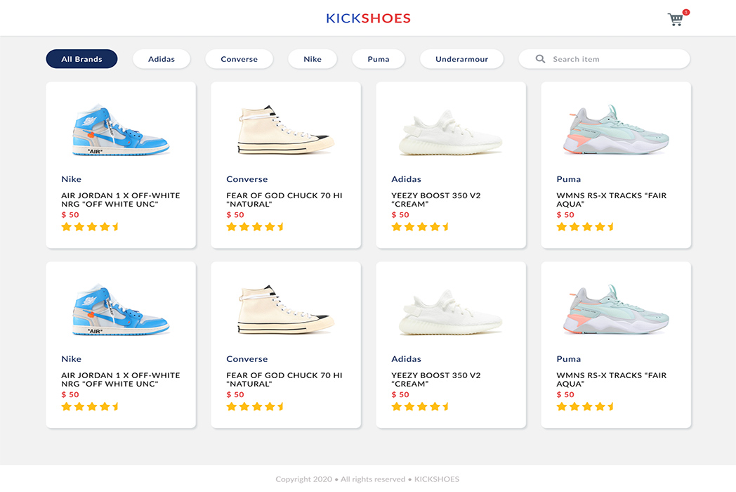 Hasil karya Kickshoes di BuildWithAngga