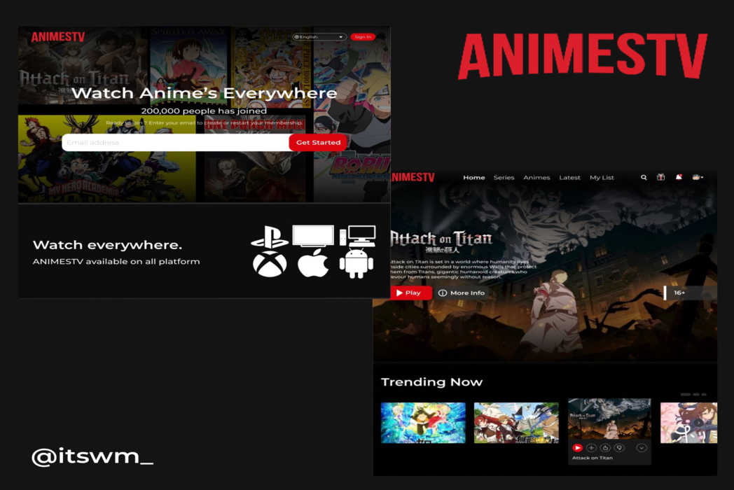 Hasil karya ANIMESTV di BuildWithAngga