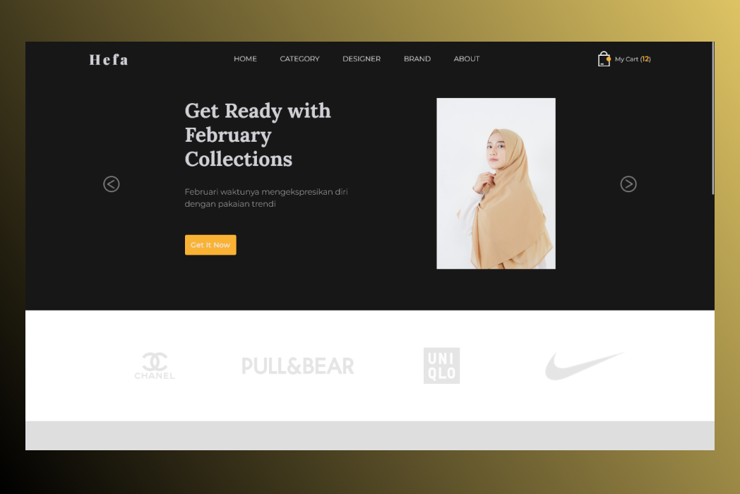 Hasil karya Hefa Store belajar di BuildWithAngga