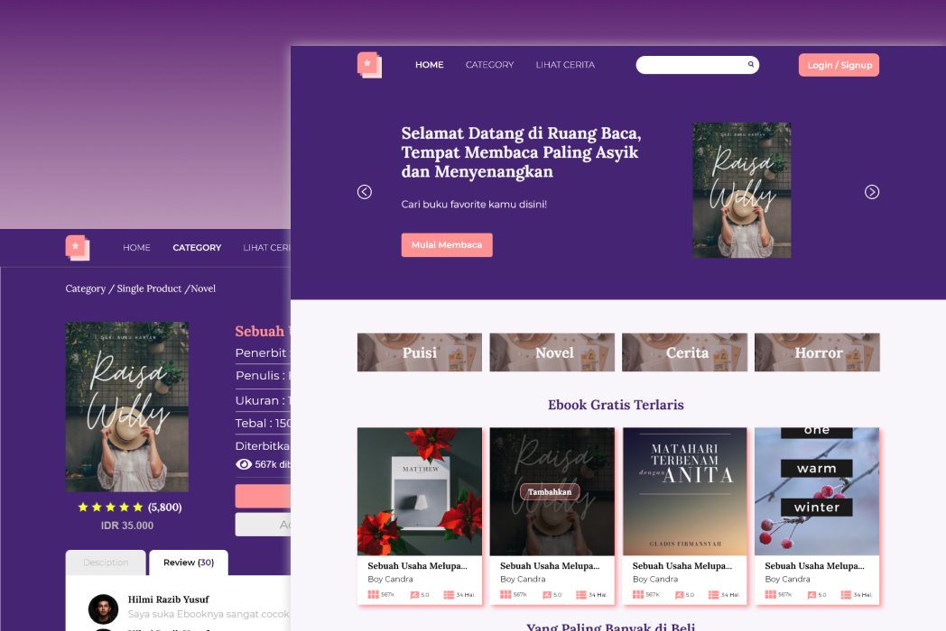 Hasil karya Ruang Baca & Alifa Store belajar di BuildWithAngga