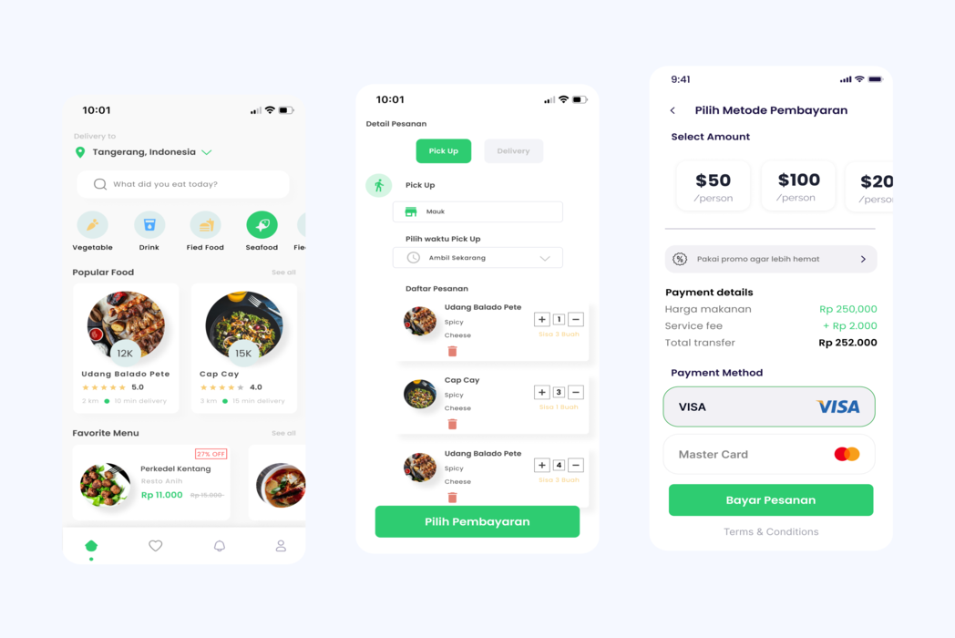 Hasil karya Mobile App - Makmur Food App di BuildWithAngga