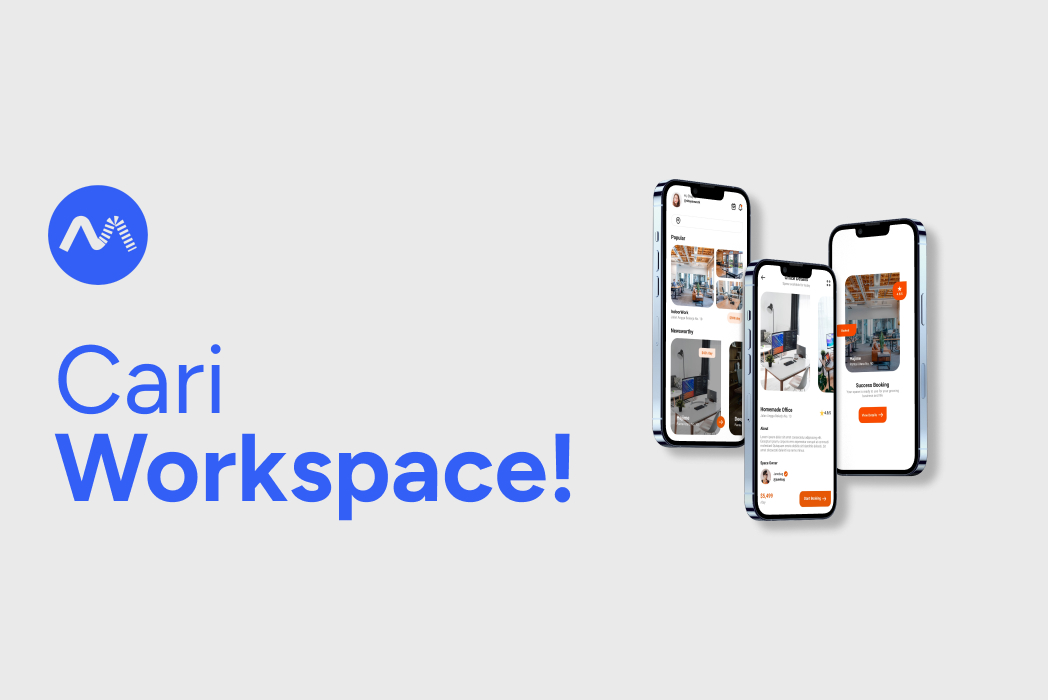 Hasil karya projek Cari Workspace! belajar design dan code di BuildWithAngga