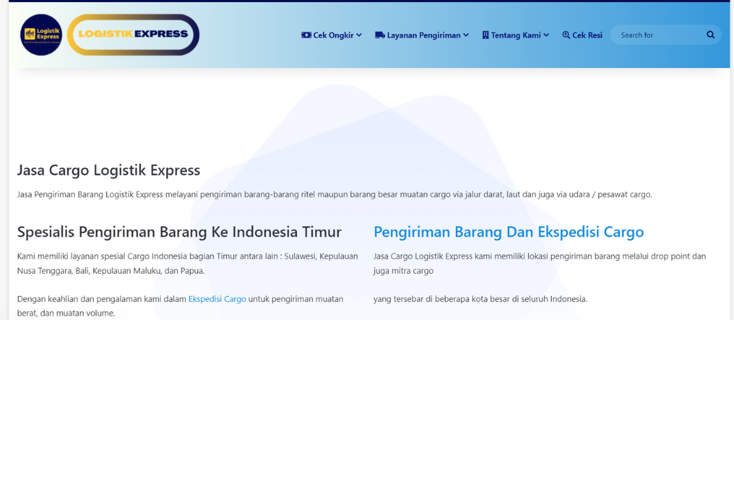 Hasil karya Logistik Expres belajar di BuildWithAngga