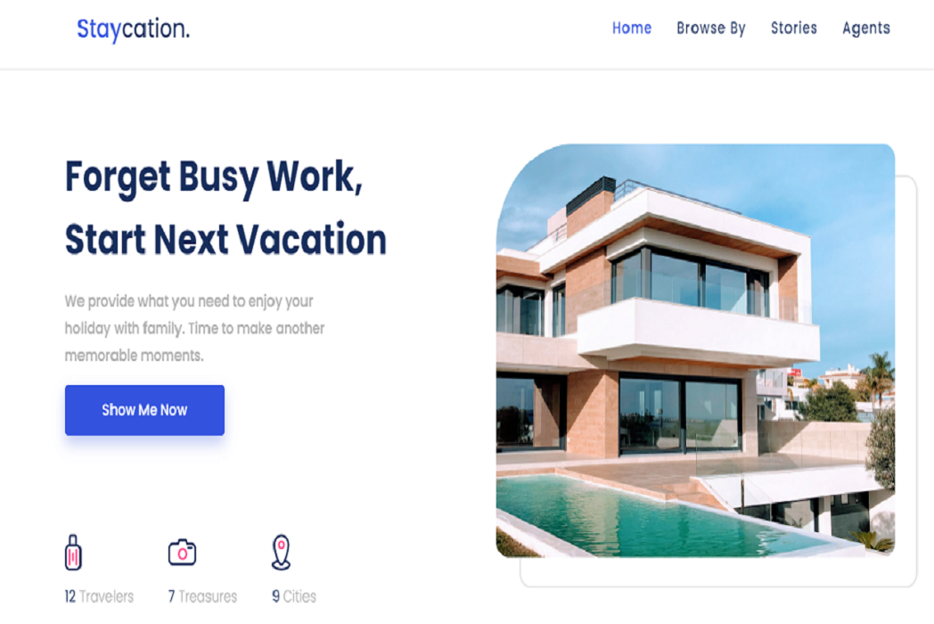 Hasil karya MERN Staycation belajar di BuildWithAngga