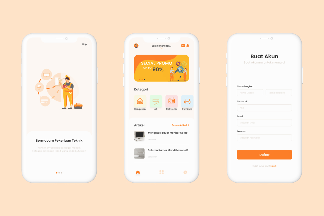 Hasil karya Tukang Panggilan (Belum ada nama) di BuildWithAngga