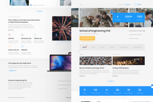 Hasil karya Sekolah Tinggi Teknik PLN Website Redesign di BuildWithAngga