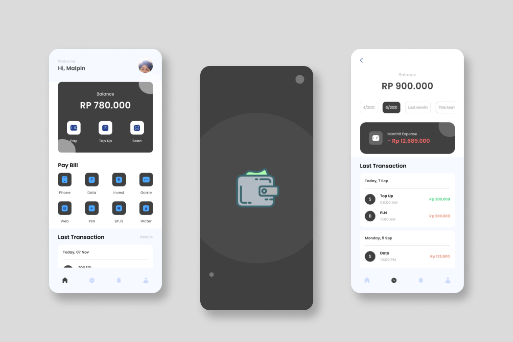 Hasil karya MoneyPay di BuildWithAngga
