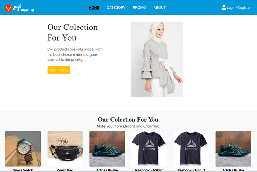 Hasil karya Yuk Shopping di BuildWithAngga