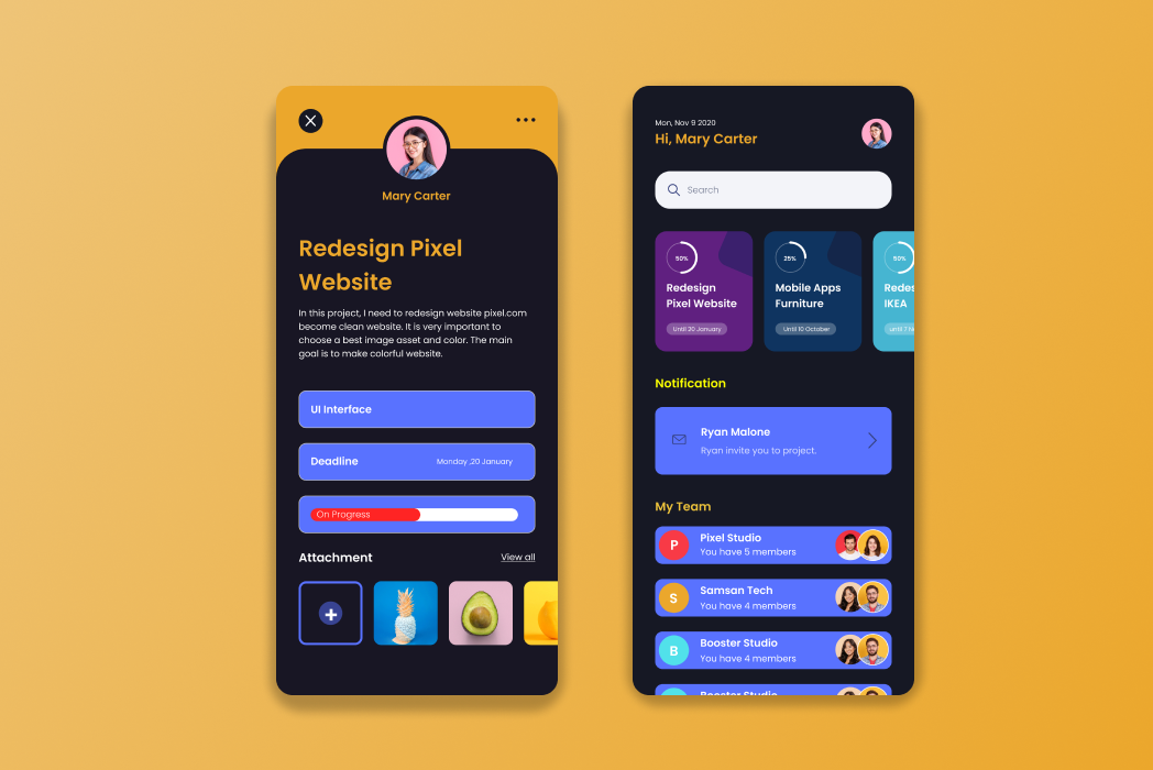 Hasil karya UX Gestalt Class Practice di BuildWithAngga