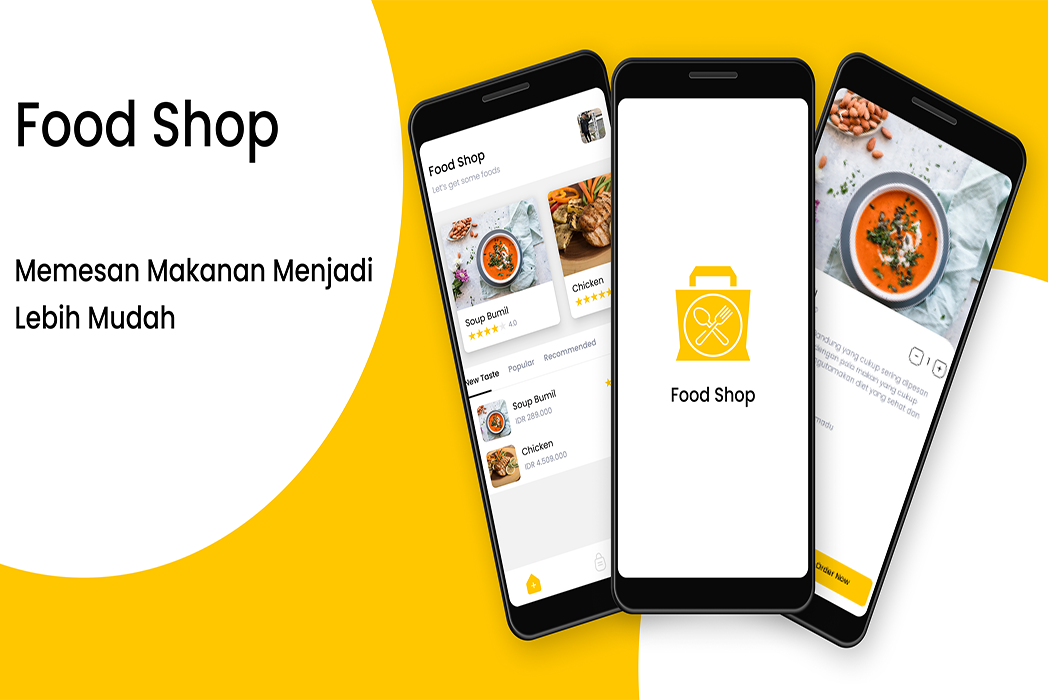 Hasil karya Food Shop di BuildWithAngga