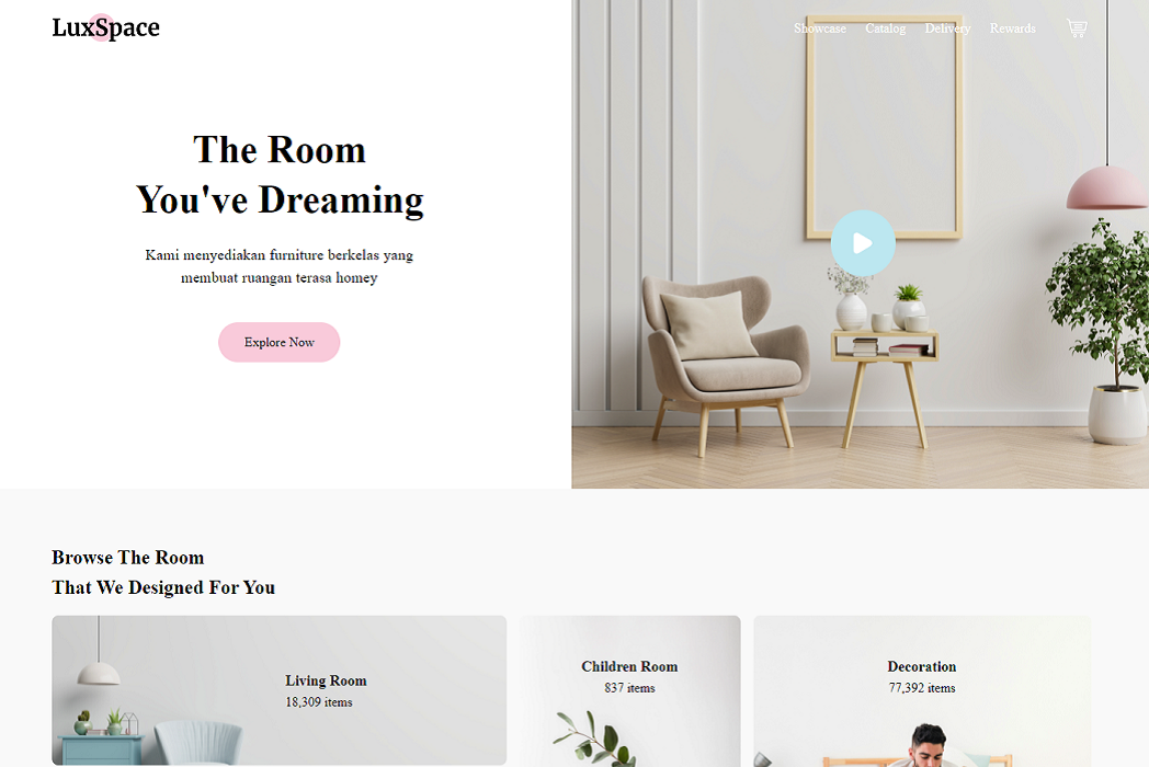 Hasil karya Web shop online di BuildWithAngga