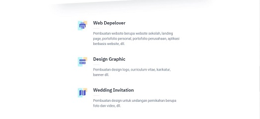 Hasil karya Web Portfolio belajar di BuildWithAngga