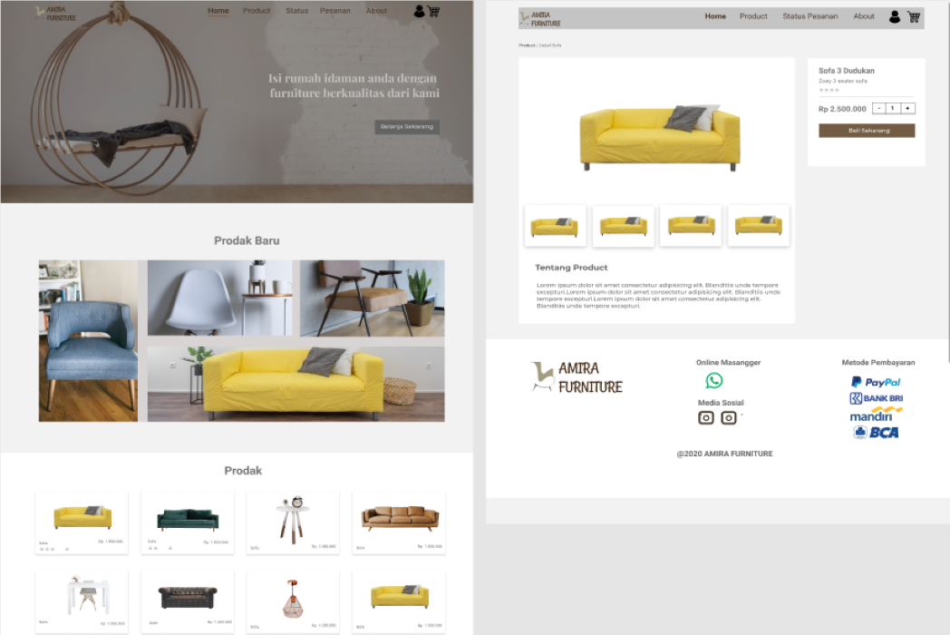 Hasil karya Amira Furniture di BuildWithAngga