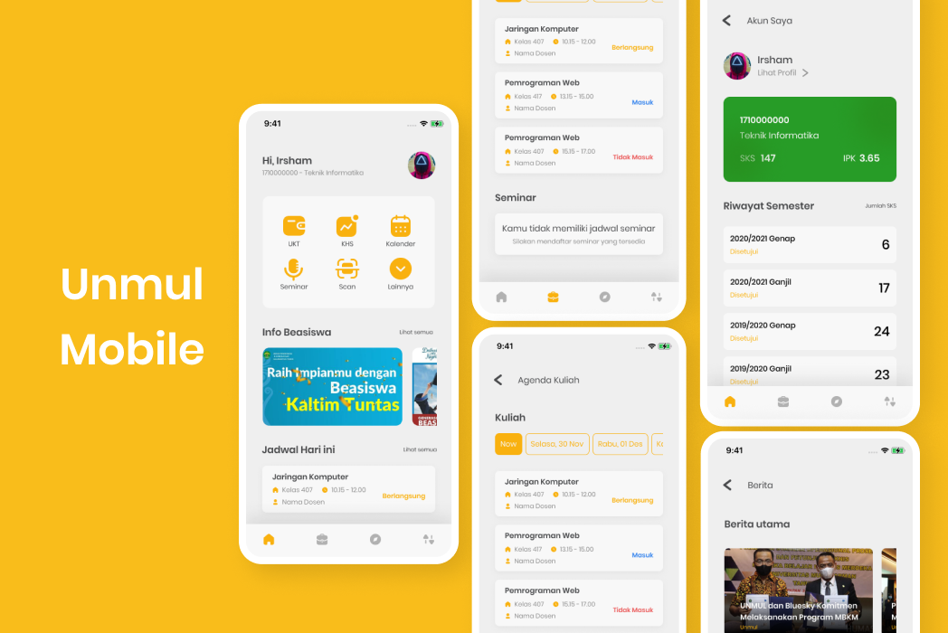 Hasil karya Unmul Mobile di BuildWithAngga
