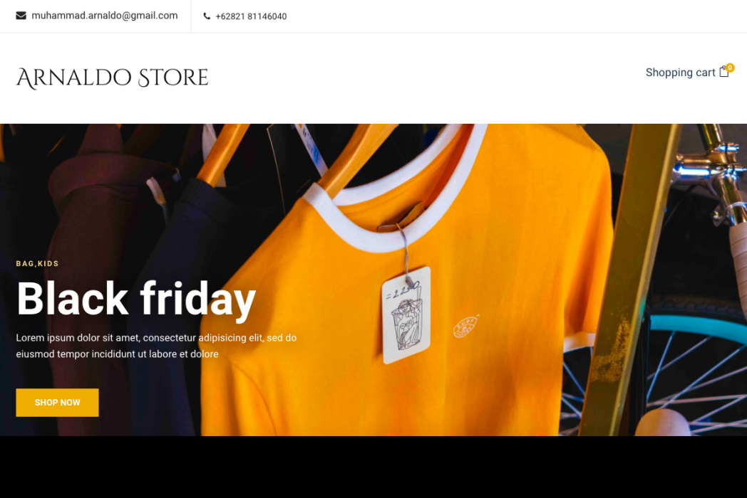 Hasil karya Laravue Online Store di BuildWithAngga