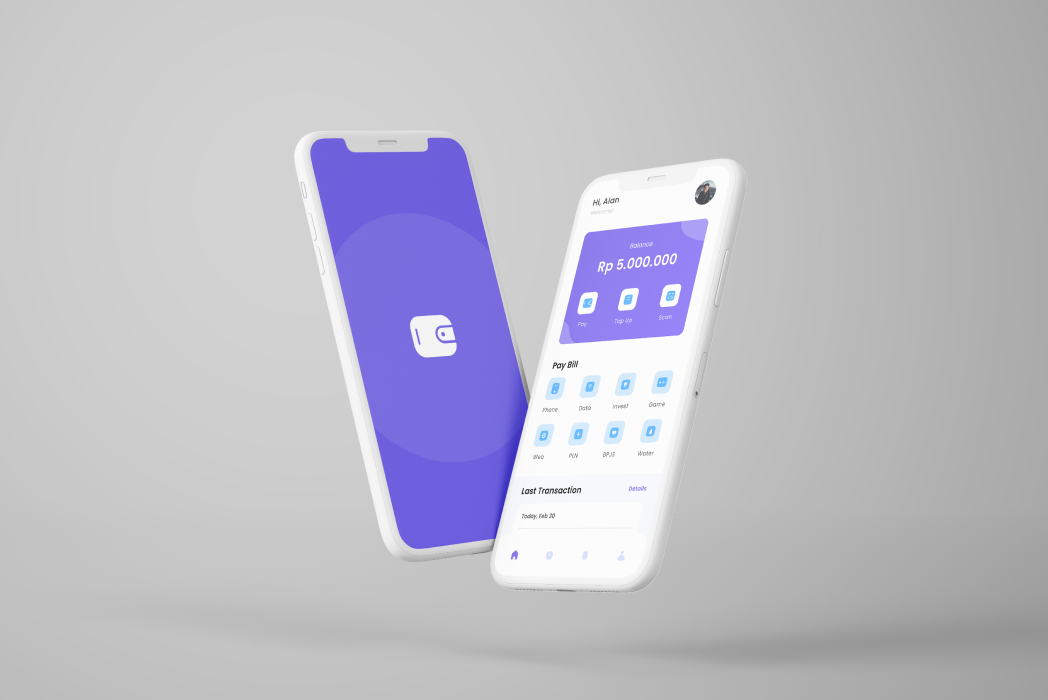 Hasil karya E-Wallet di BuildWithAngga