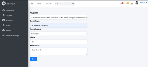 Hasil karya projek SIPENSA belajar design dan code di BuildWithAngga