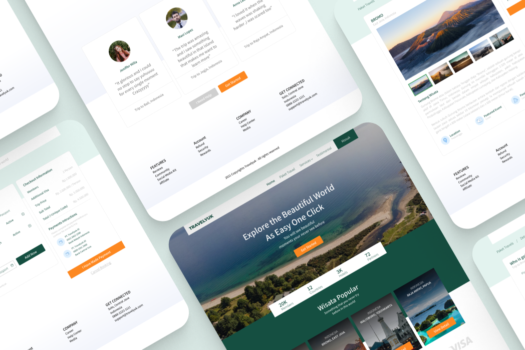 Hasil karya Travelyuk di BuildWithAngga