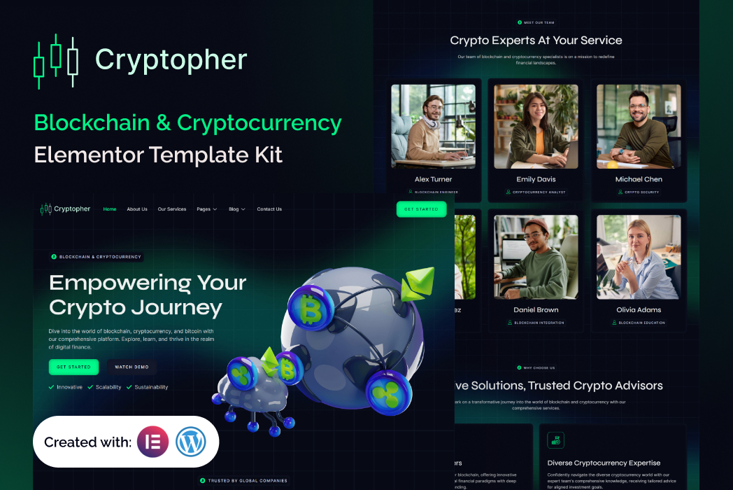 Hasil karya Cryptopher - Blockchain and Cryptocurrency belajar di BuildWithAngga