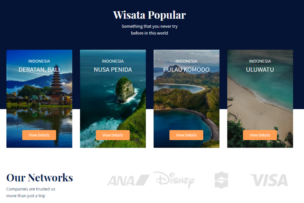 Hasil karya Paket Travel di BuildWithAngga