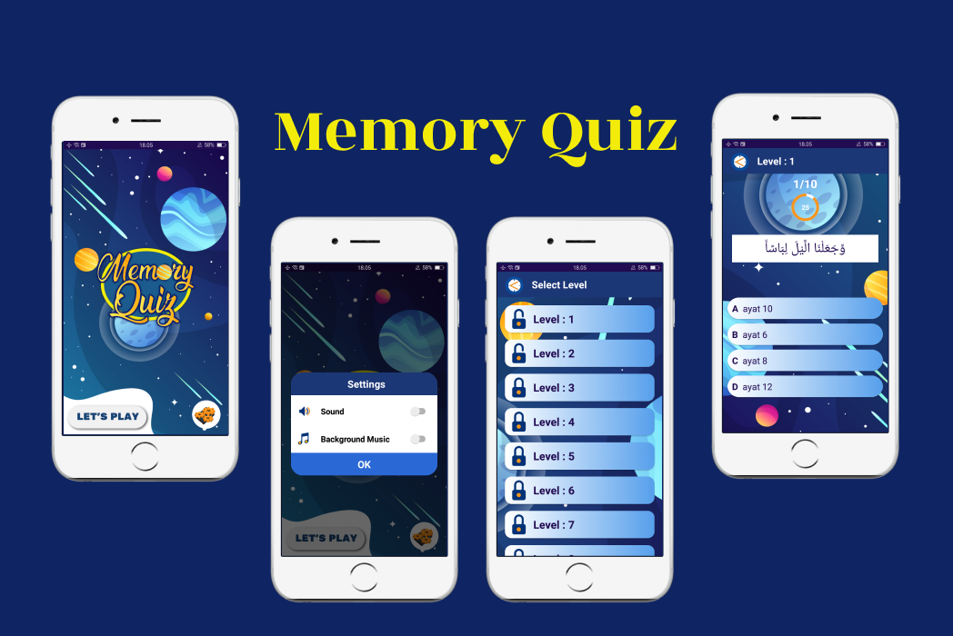Hasil karya Memory Quiz di BuildWithAngga