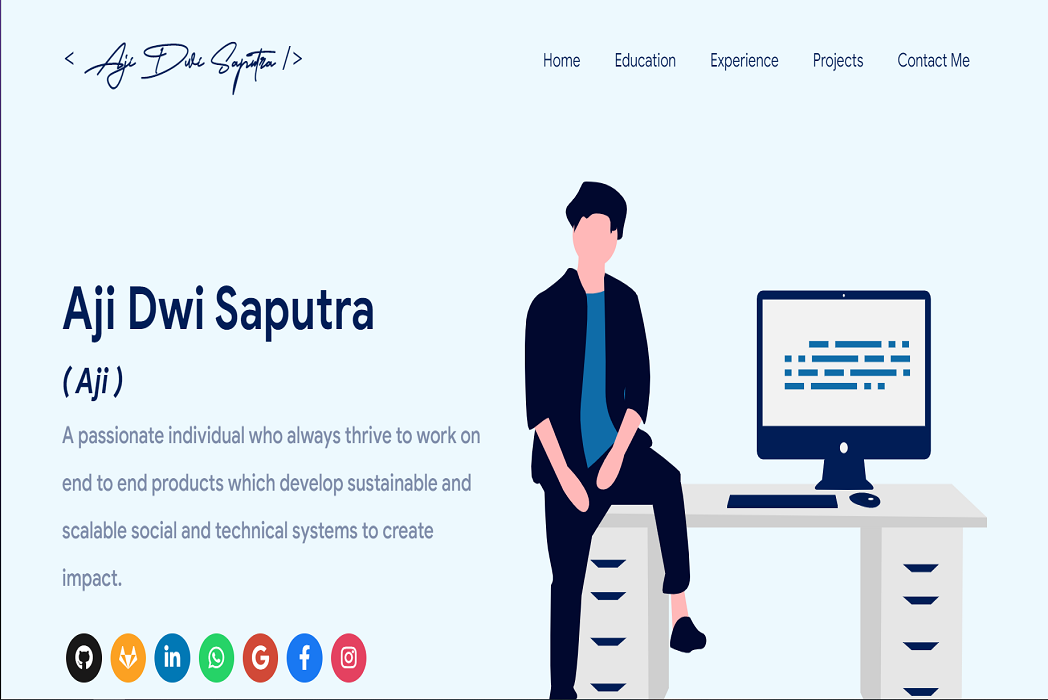 Hasil karya Portofolio Saya di BuildWithAngga