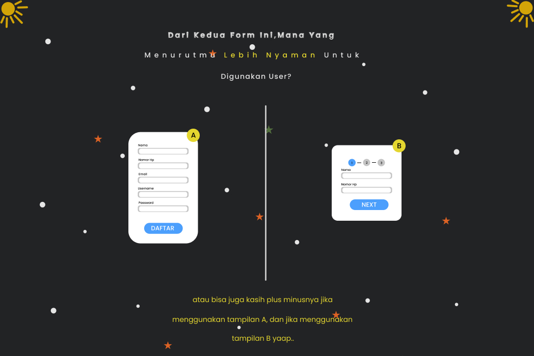 Hasil karya form registrasi di BuildWithAngga