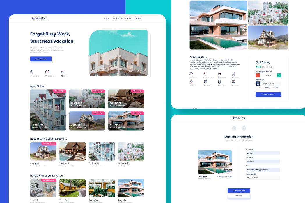 Hasil karya Staycation di BuildWithAngga