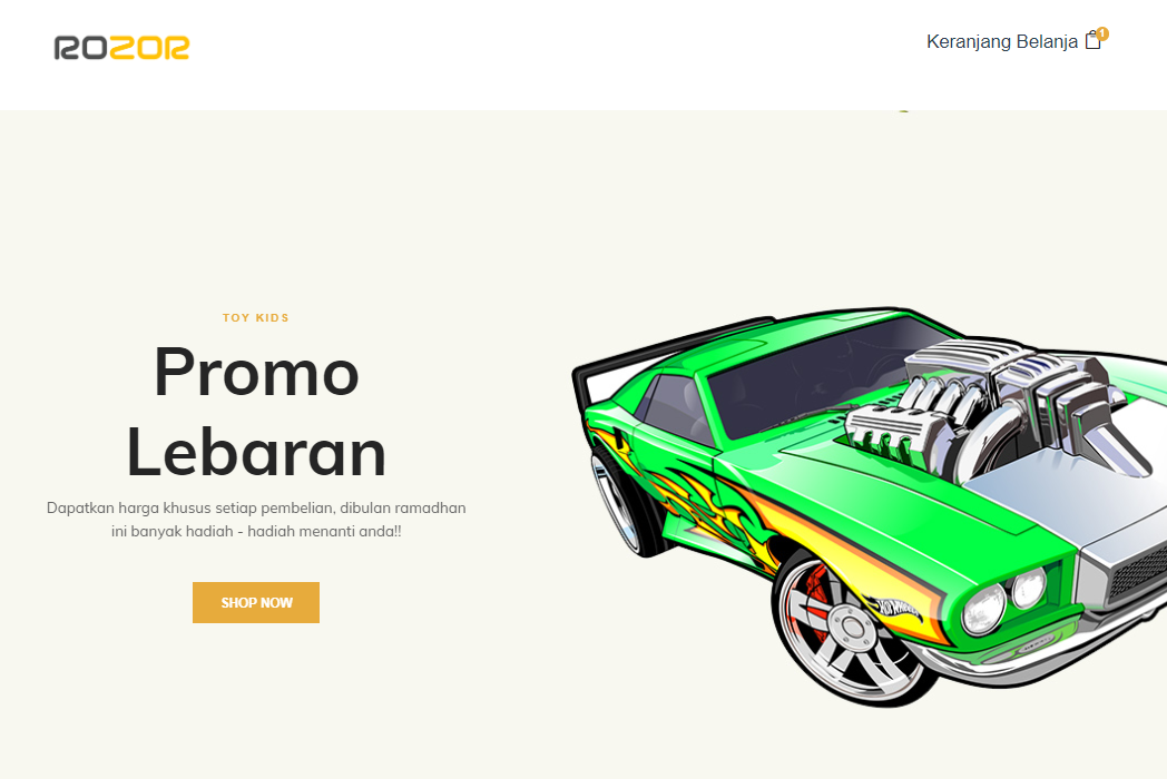 Hasil karya Rozor Toys Store di BuildWithAngga