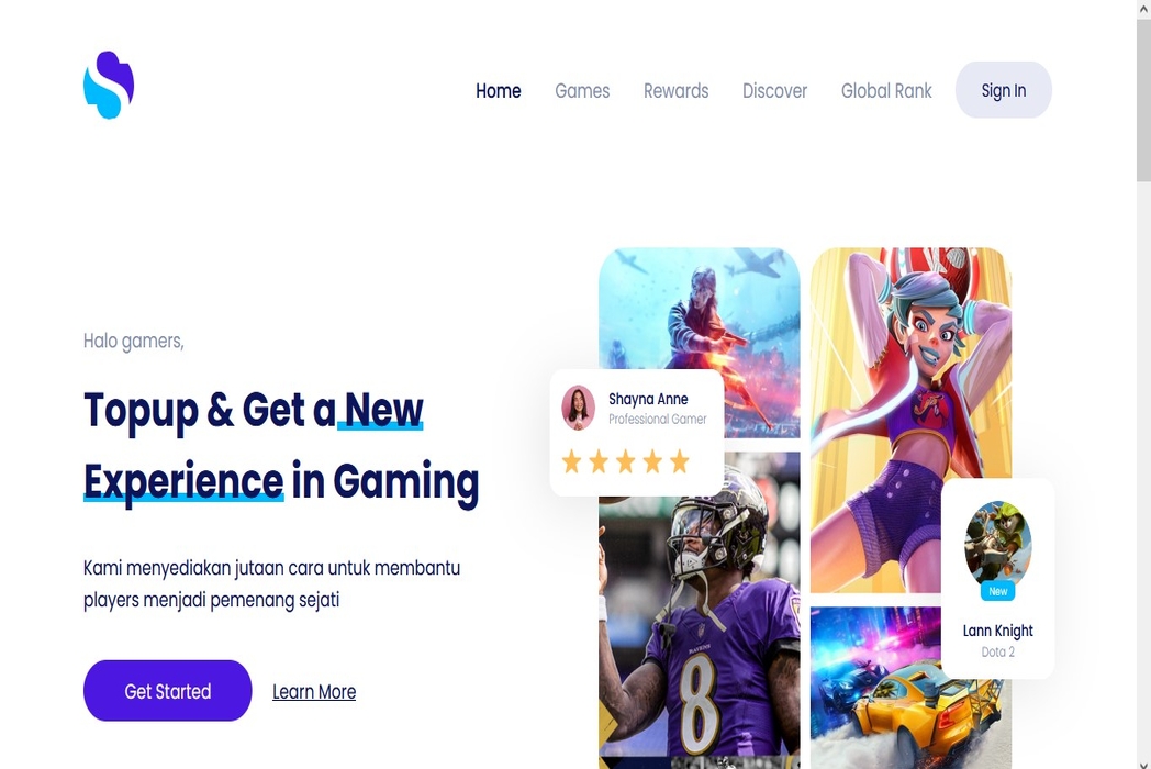 Hasil karya GameStore di BuildWithAngga