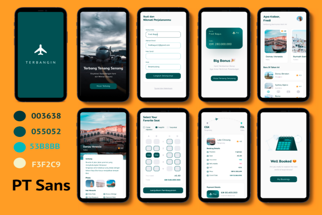 Hasil karya Terbangin Apps di BuildWithAngga