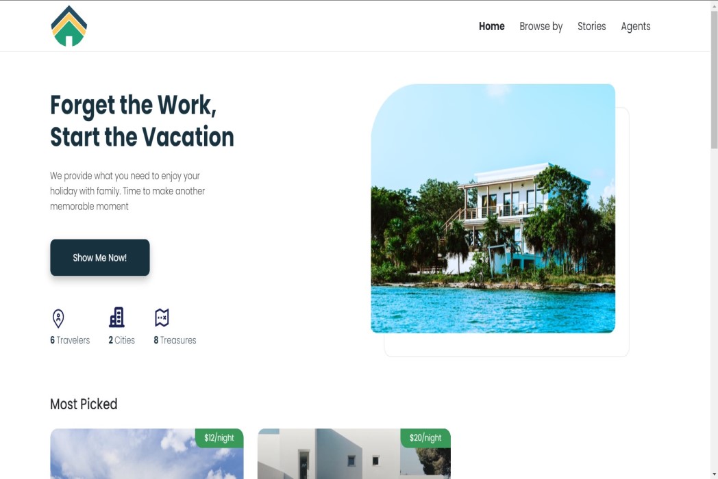 Hasil karya Website Travel di BuildWithAngga