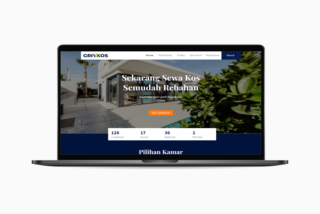 Hasil karya Griya Kos Cilacap v.2.0.1 belajar di BuildWithAngga