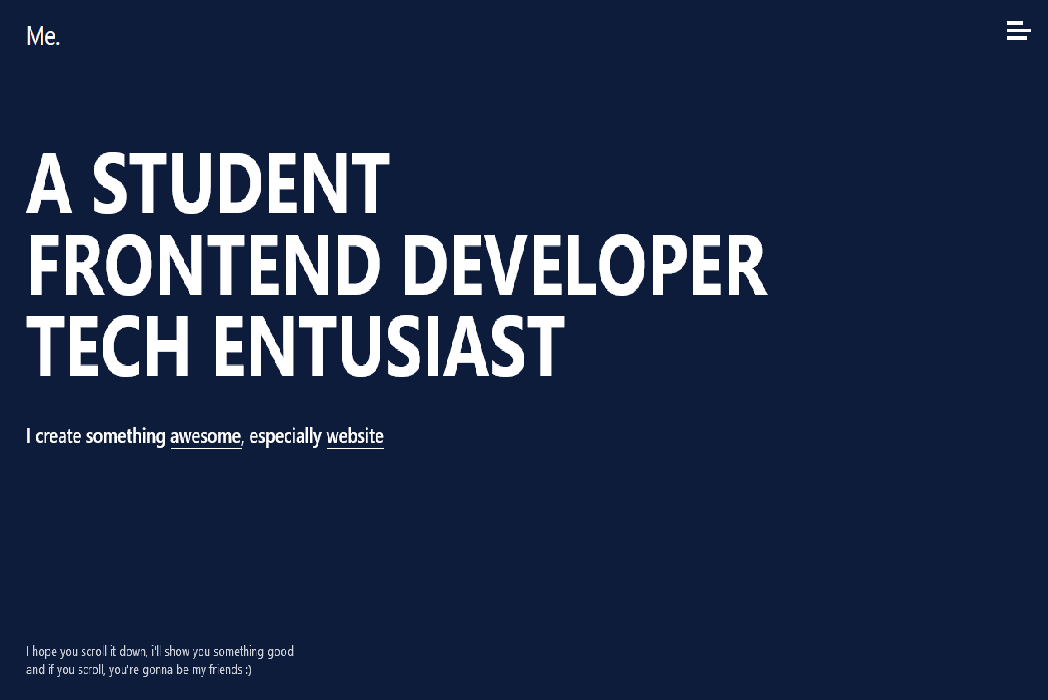Hasil karya react-portfolio di BuildWithAngga