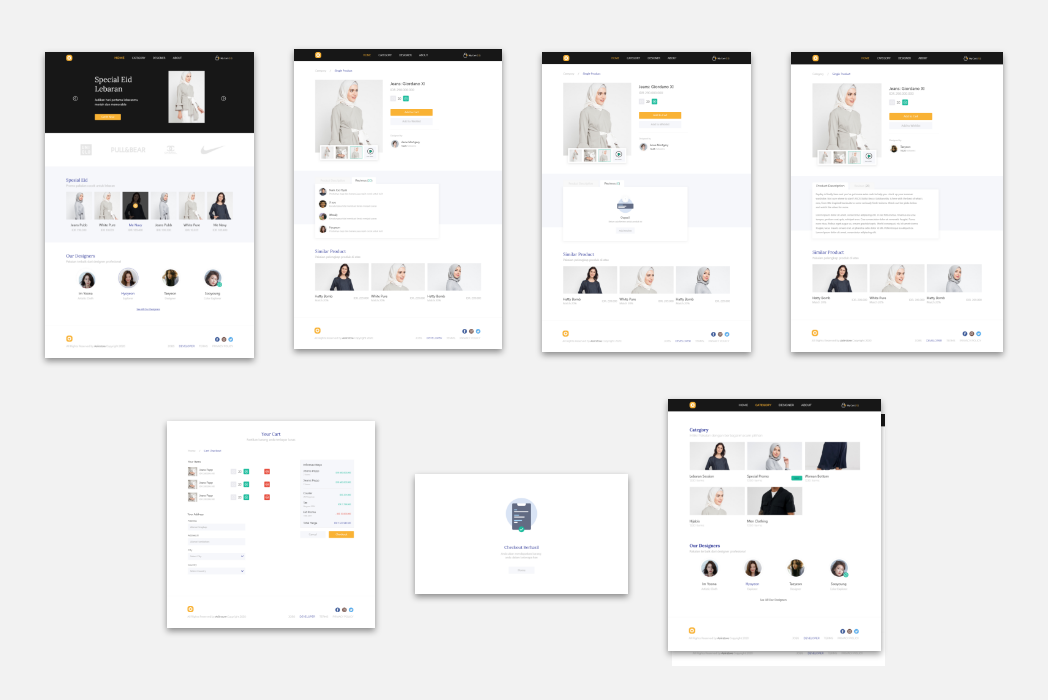 Hasil karya Toko Pakaian Online di BuildWithAngga