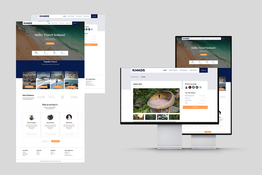 Hasil karya Travel Seekers di BuildWithAngga