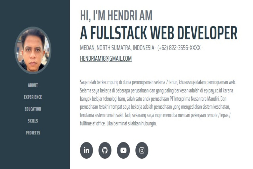 Hasil karya Portofolio di BuildWithAngga