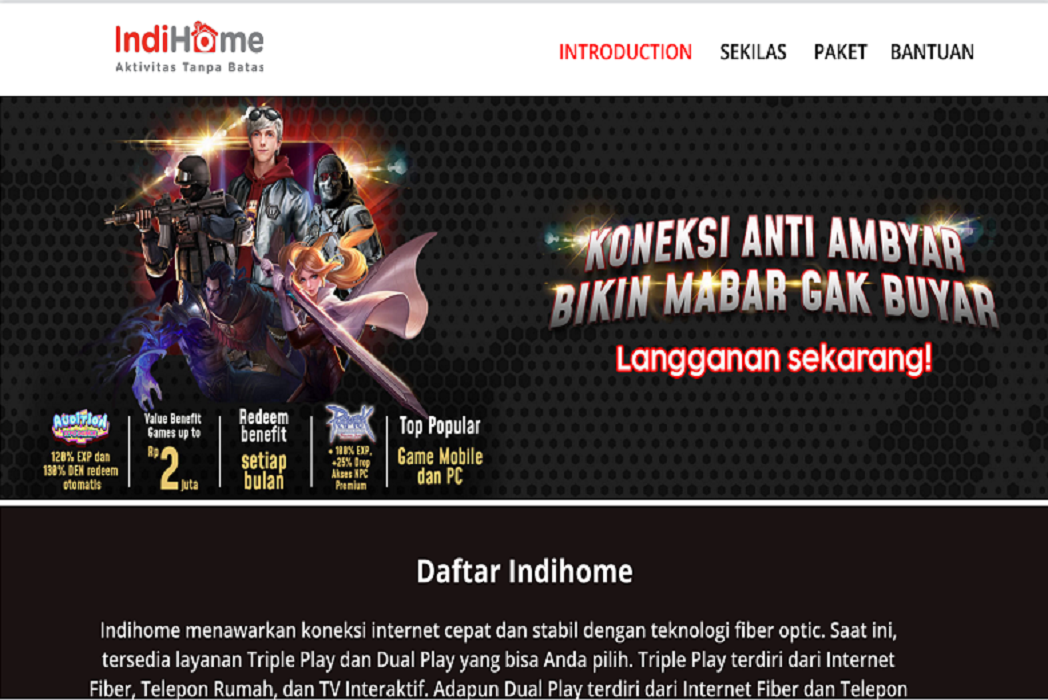 Hasil karya Indihome Kito di BuildWithAngga