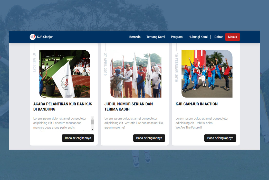 Hasil karya KJR Cianjur blog website di BuildWithAngga