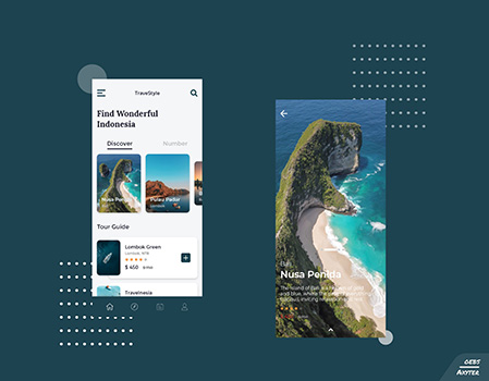 Hasil karya TraveStyle App belajar di BuildWithAngga