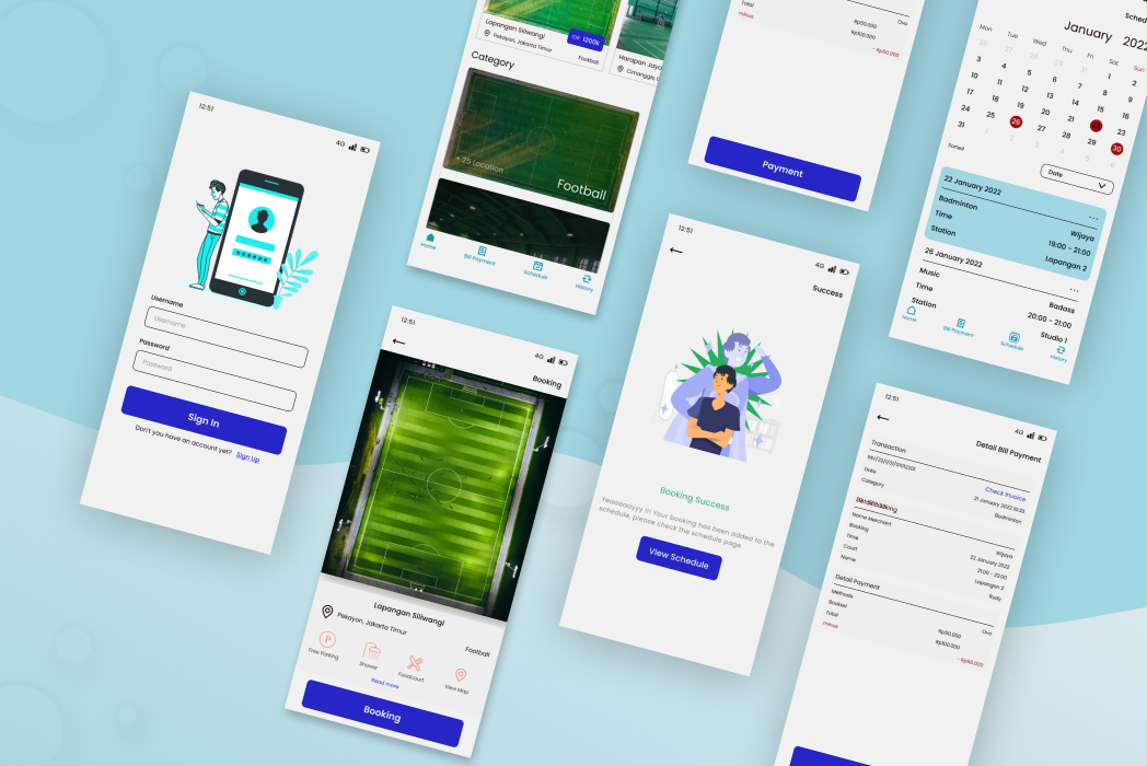 Hasil karya projek Kira - Mobile App belajar design dan code di BuildWithAngga