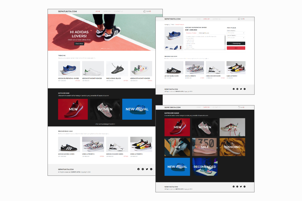 Hasil karya sepatukita.com di BuildWithAngga