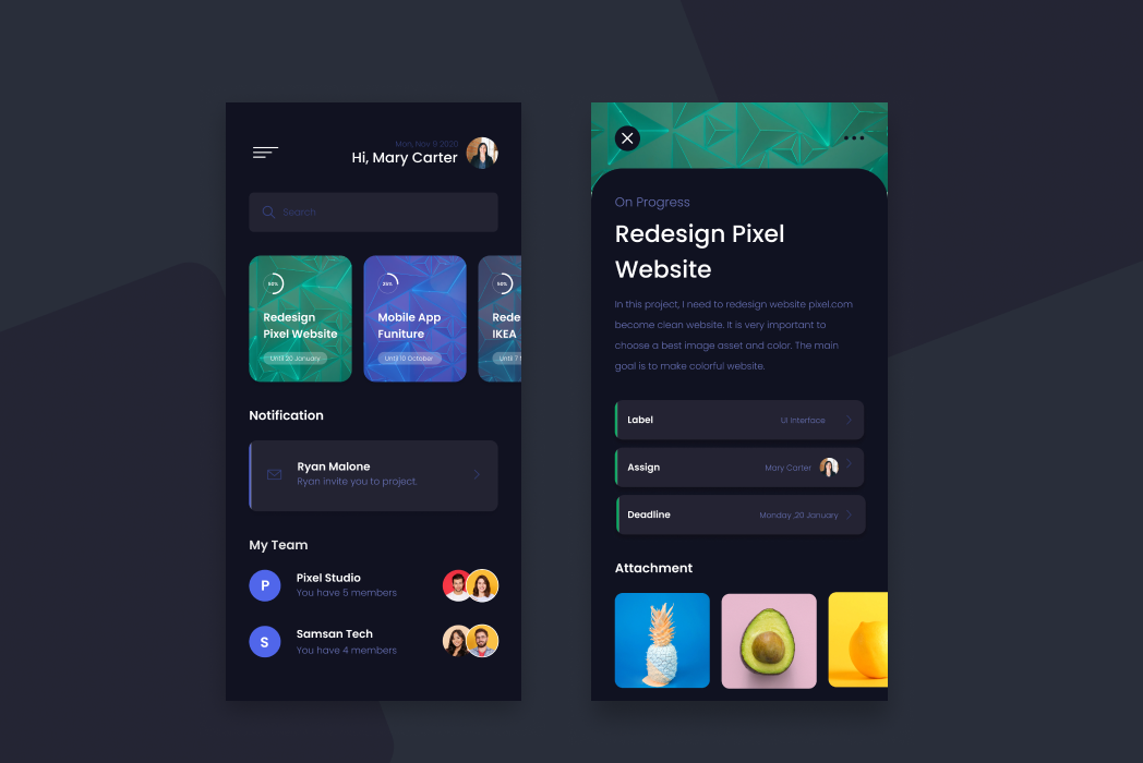 Hasil karya Team App di BuildWithAngga