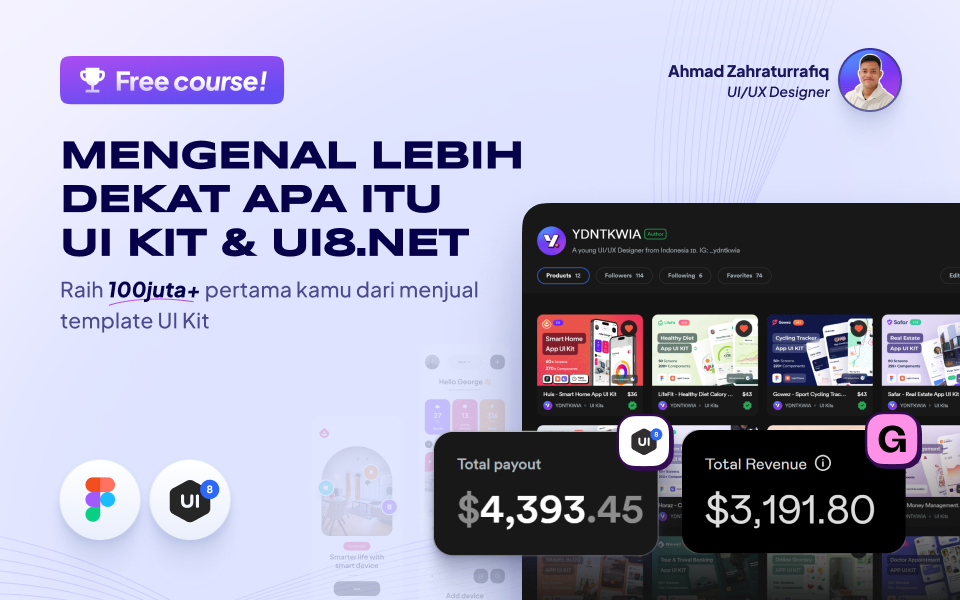Passive Income UI/UX Designer: Introduction to UI Kit & UI8