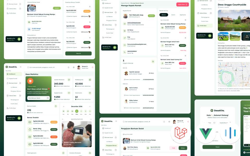 Kelas Full Stack Laravel 12 & Vue 3 Developer: Website Desa Digital di BuildWithAngga