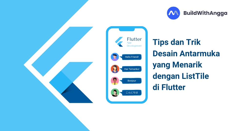 Kelas Tips dan Trik Desain Antarmuka yang Menarik dengan ListTile di Flutter di BuildWithAngga