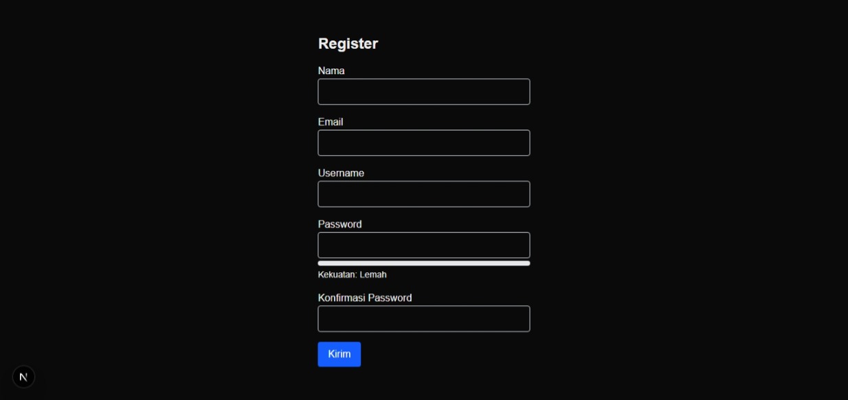 Kelas Cara Membuat Form Sederhana di React + Validasi Dasar di BuildWithAngga