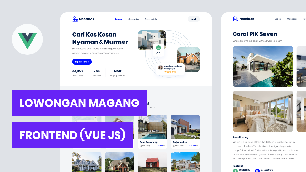 Kelas [TELAH TERISI] Lowongan Magang Jr Frontend Vue JS Bandung di BuildWithAngga